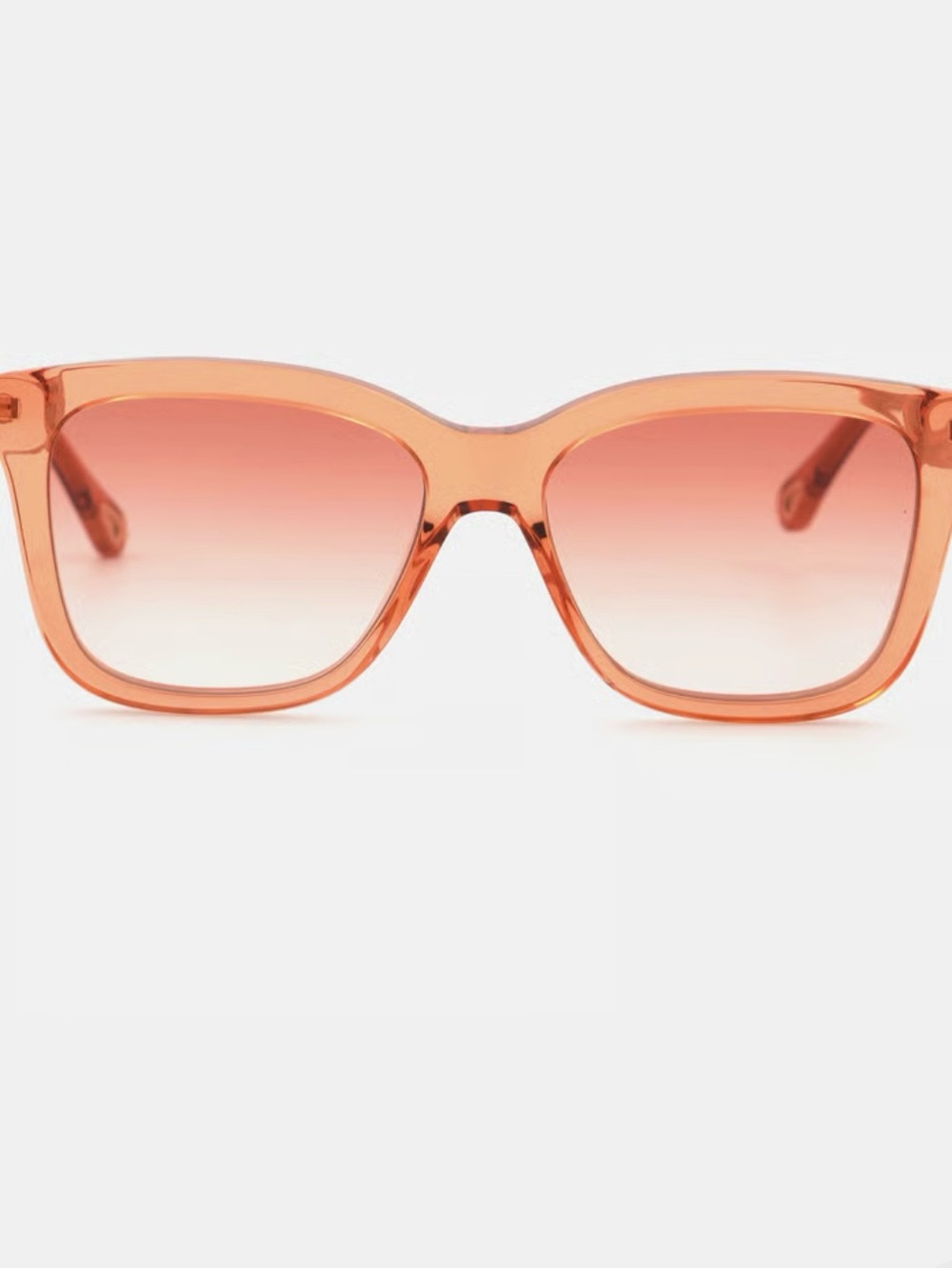 Chloé Esther Square Translucent Amber Sunglasses CH0079S - Picture 7 of 7